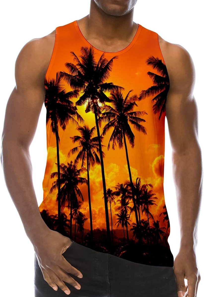 Heren Tank Top 3D Spiershirts Mens Vest Zomer Cool T-shirt S-XXL