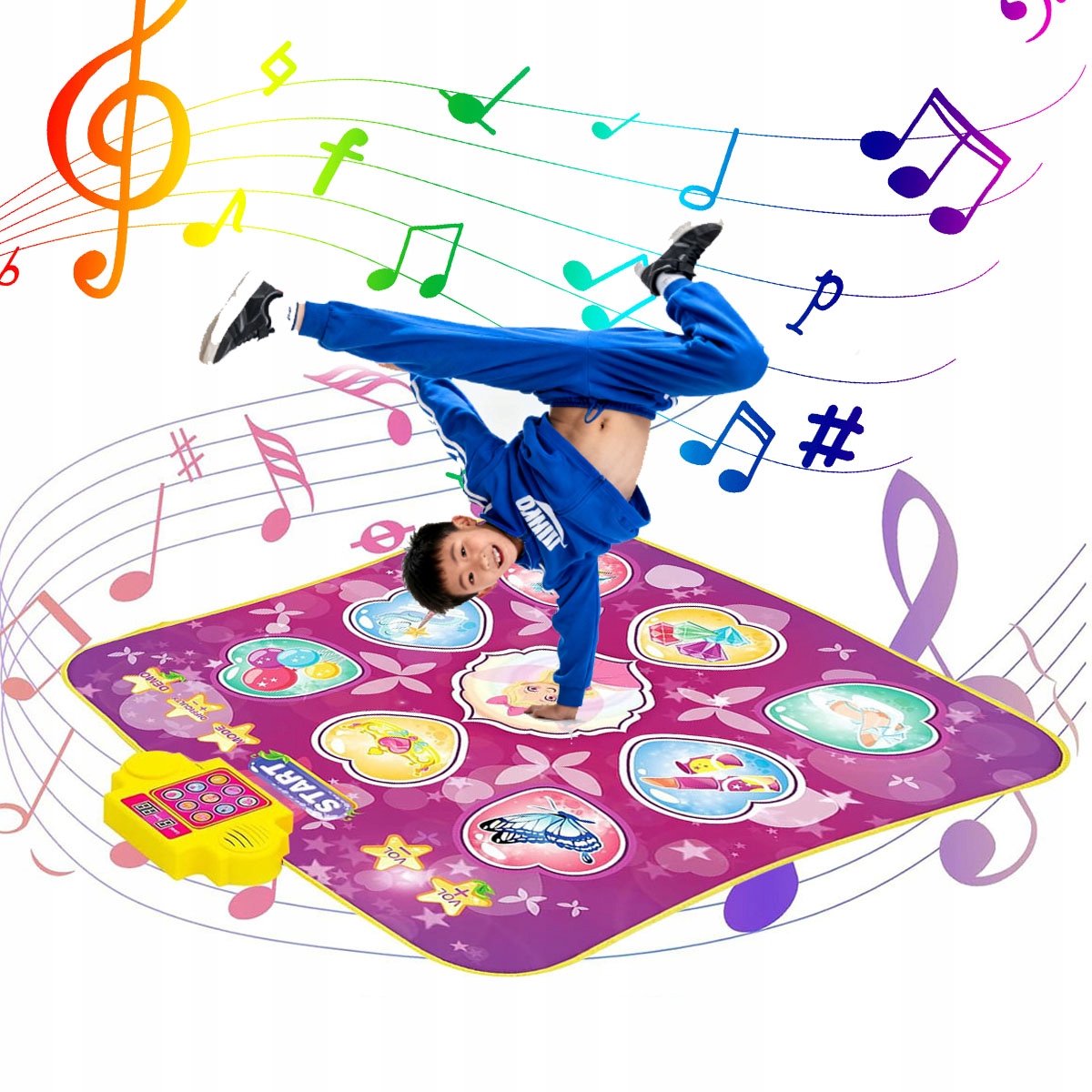 Muzikale dansmat voor kinderen met Bluetooth - 3 standen