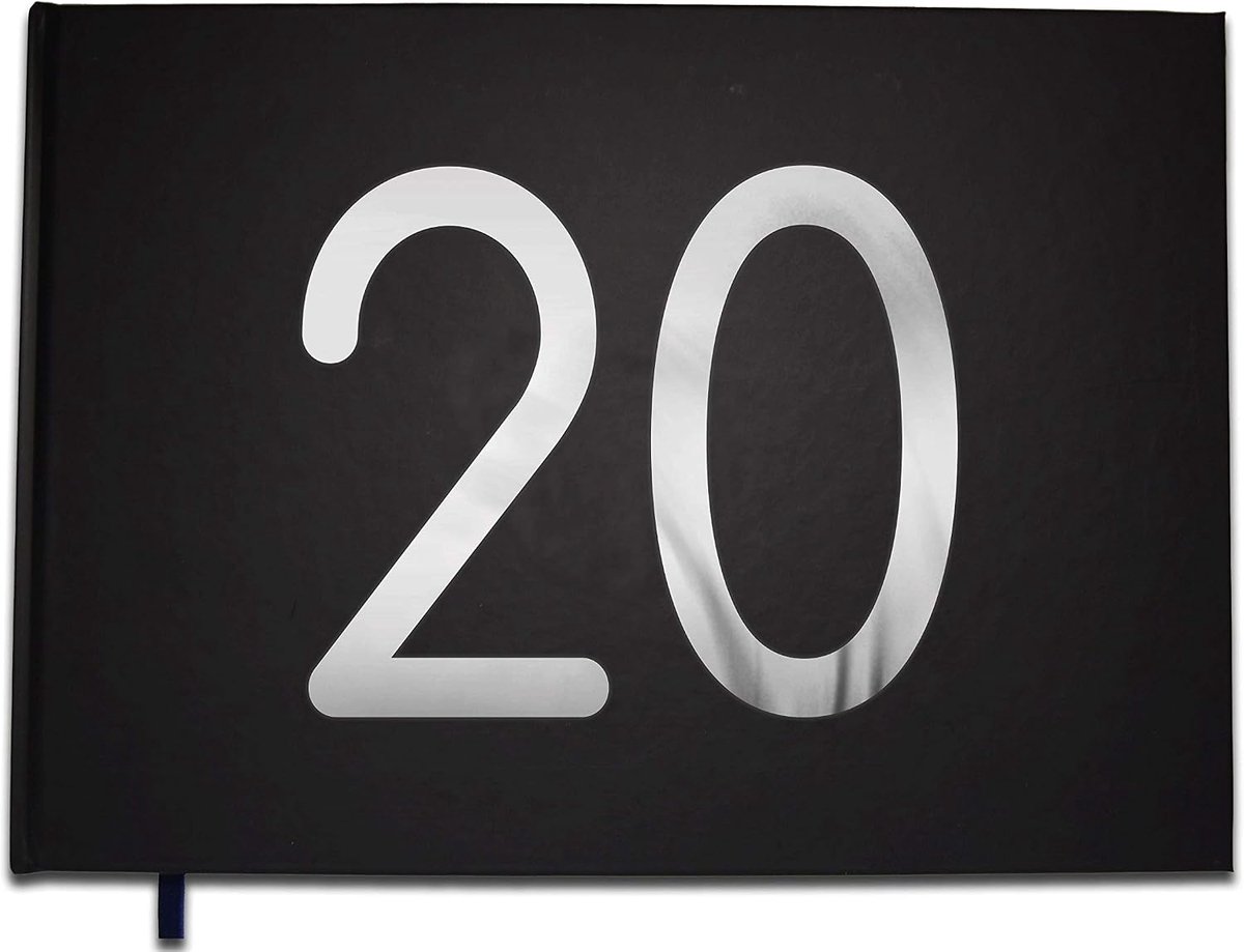Gastenboek A4 - matte kaft - chrome letters - 100 pagina's premium kwaliteit - ShopVlot