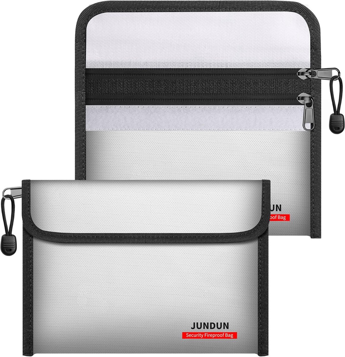 Brandveilige tas 21,5 x 15 cm - 12-laags isolatie - dubbele rits - veilig bewaren van geld en documenten - ShopVlot