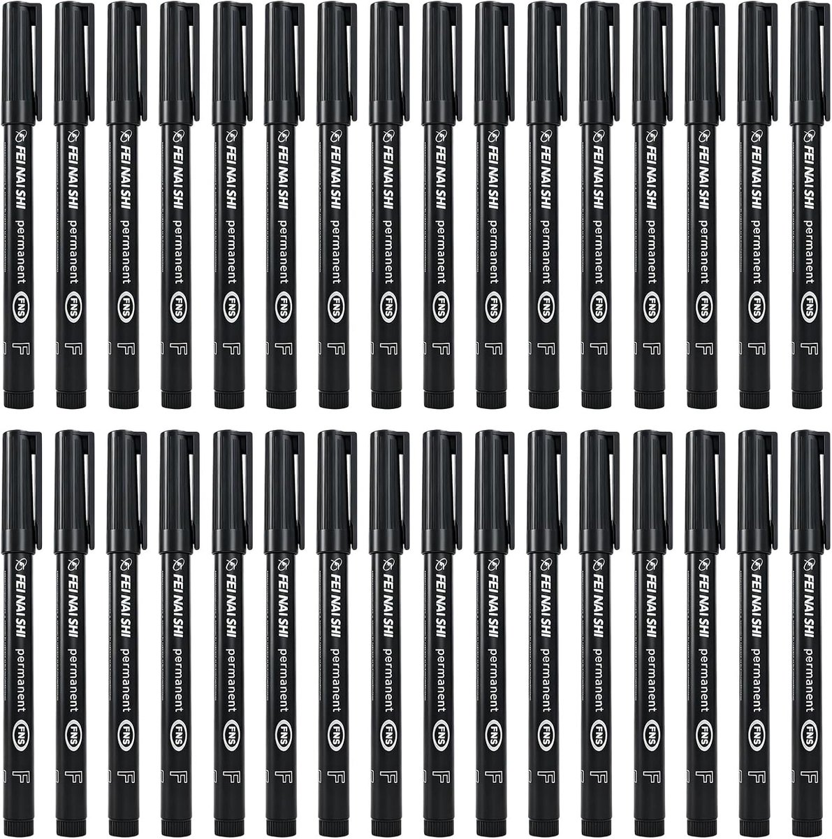32 stuks permanente markers 0,7 mm - fijnpunt - waterdicht - ideaal voor kunst en kantoor - ShopVlot