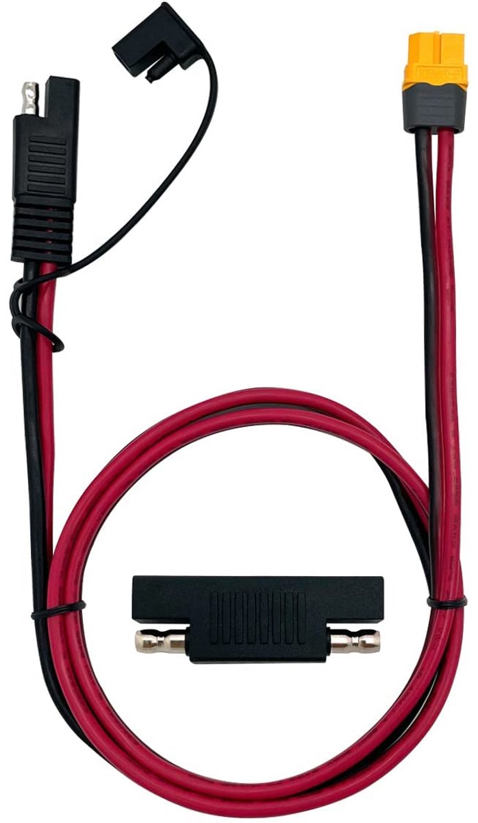 SAE naar XT60 Connector Kabel 12AWG - Ultra flexibele siliconen rubber - Hoge efficiëntie - ShopVlot