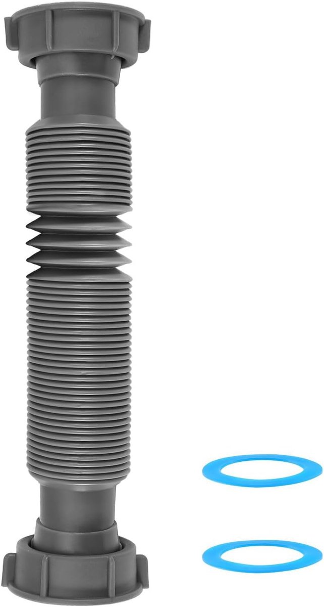 Flexibele afvoerslang 1 1/2" - Uitneembaar 10-24 Inch - Lekvrije aansluiting - Eenvoudige installatie - ShopVlot