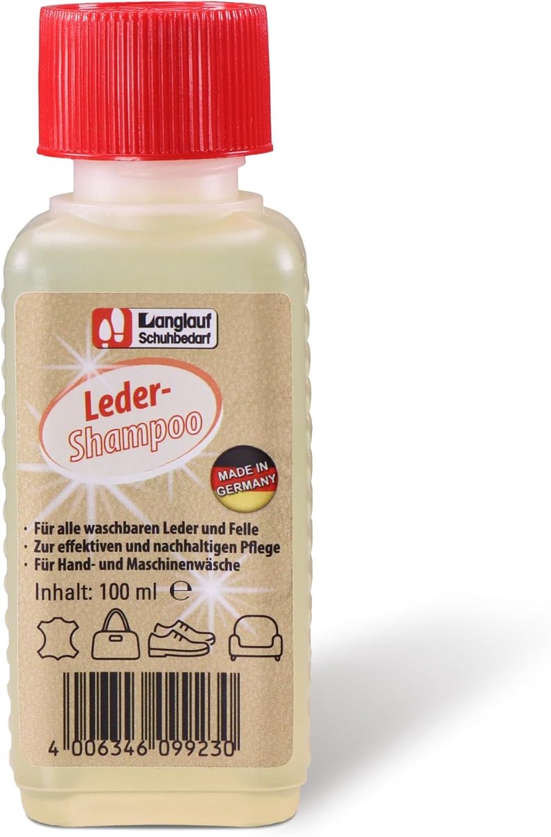 Leder Shampoo 100 ml - Lamsleer - Zachte reiniging - Verwijdert vuil en geuren - ShopVlot