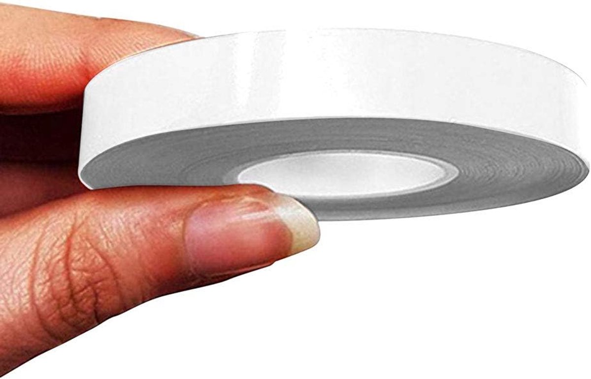 Decoratieve Strips Auto 10 mm x 10 m - Witte Zelfklevende Strips - Thermoformbaar - Voor Auto en Fiets - ShopVlot