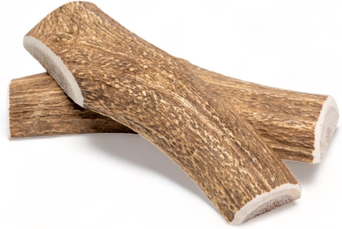SnelShoppen - Split Antlers voor Honden - Natuurlijke Rode Hert Antlers - Langdurige Kauwsnacks - XL Set van 2 - Rijk aan Eiwitten en Mineralen