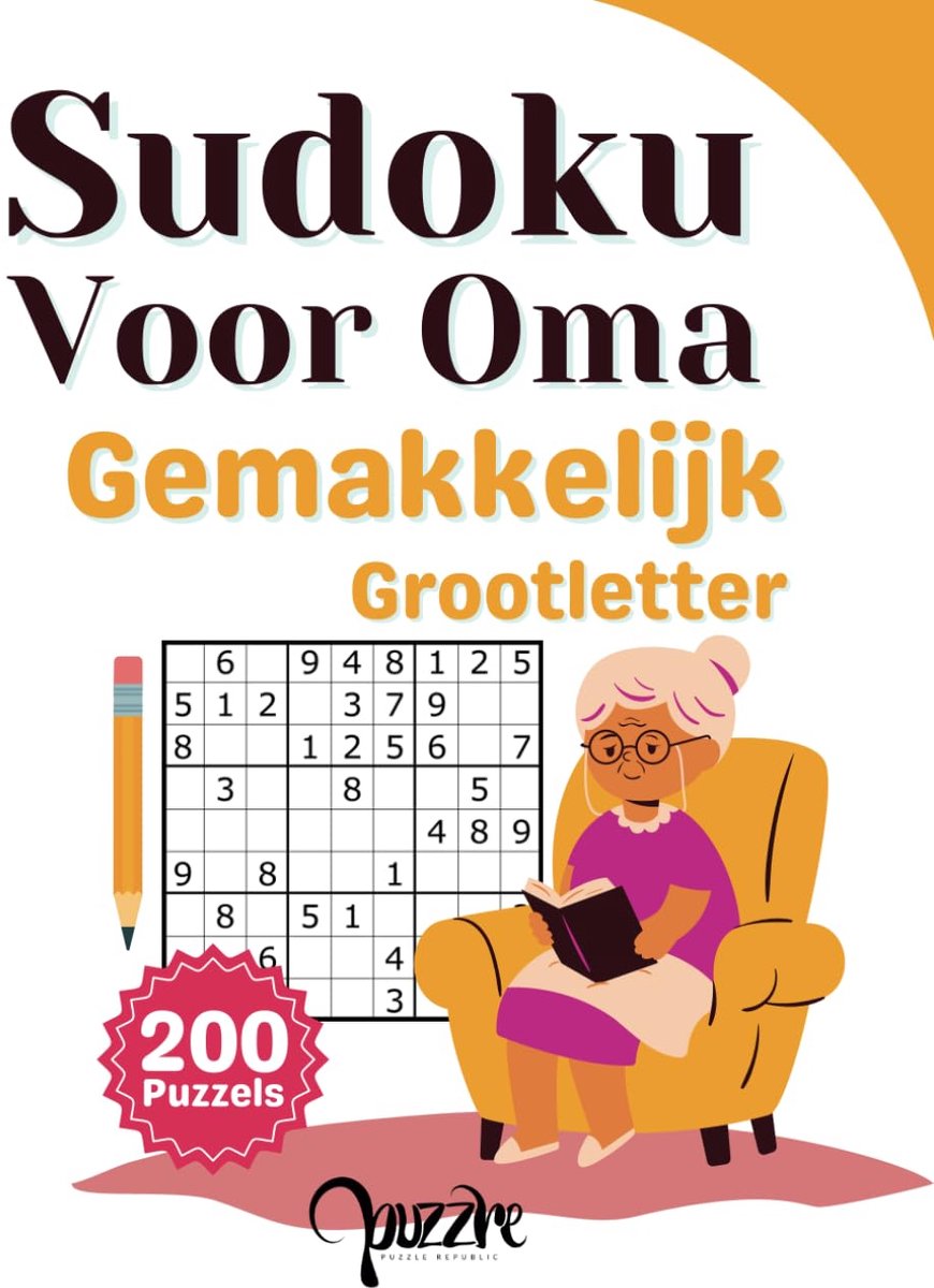 Sudoku voor oma - gemakkelijk - grootletter - ideaal voor ontspanning - ShopVlot