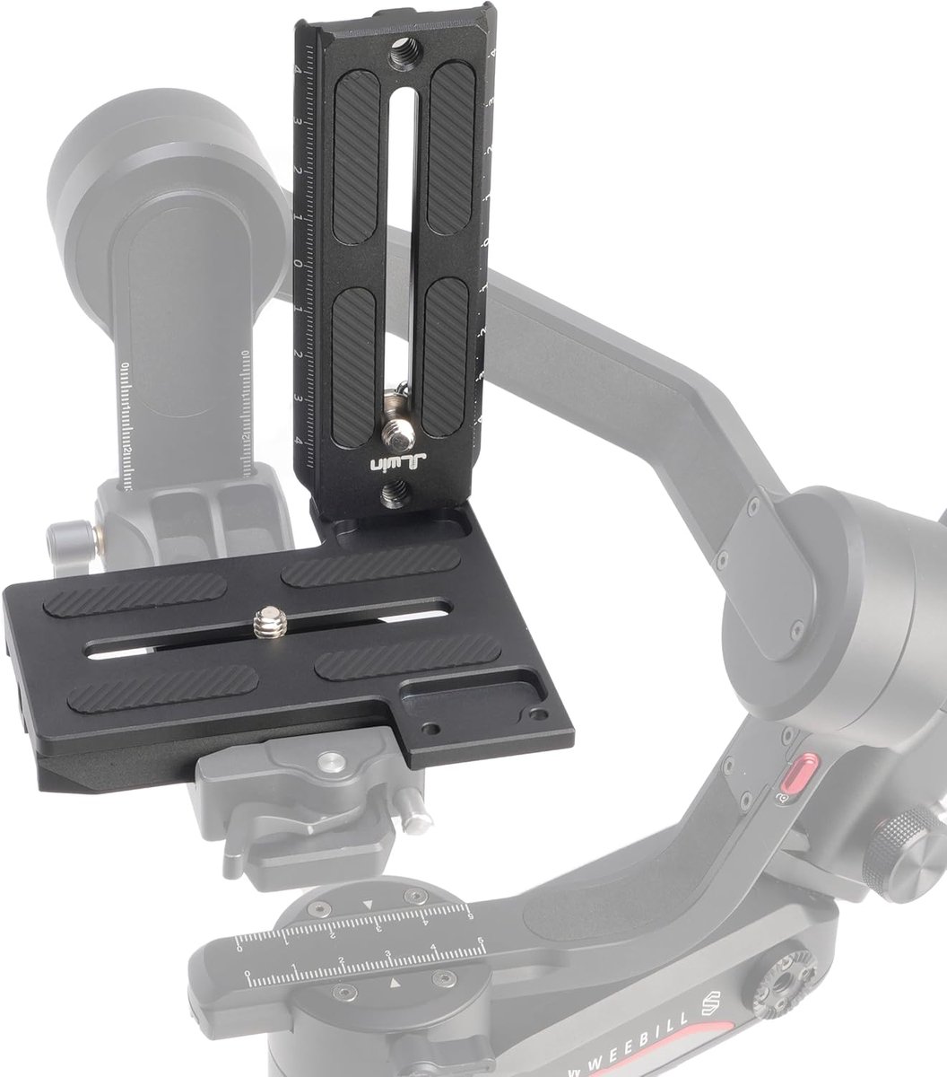 Quick Release L Beugel - Verticale Plaat - Camera Stabiliseren - Arca-Swiss Compatibel - 112 g - Zwart