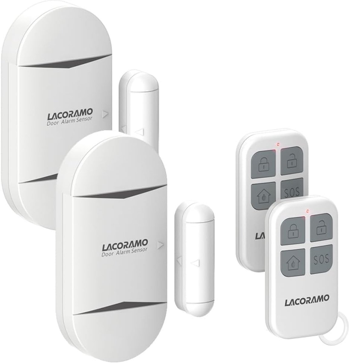 Deuralarm sensor 130 dB - Draadloos magnetisch contact - Veiligheidssysteem - Bescherming tegen inbraak voor kinderen - ShopVlot