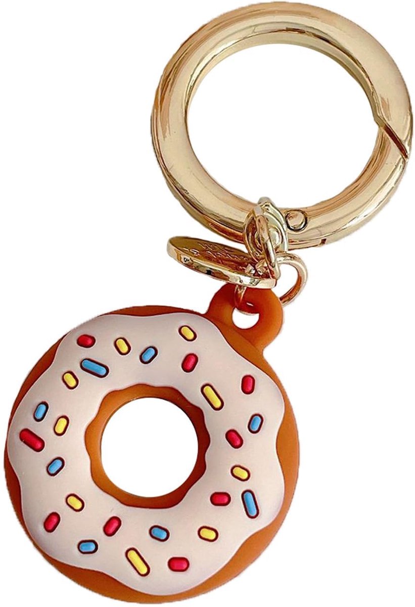 Siliconen hoesje voor tags hanger 3,5x10cm - beige - krasbestendig - geschikt voor kinderen en huisdieren - ShopVlot