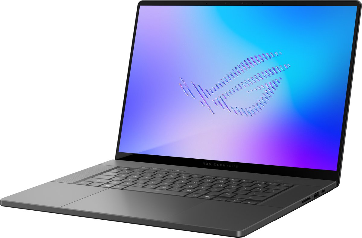 ASUS ROG Zephyrus G16 GU606AR-TB107W - 16" - OLED - Intel Core Ultra 9 386H - NVIDIA GeForce RTX 5070 Ti - 32 GB DDR5 - 1 TB SSD - Windows 11 Home - Qwerty - Grijs thumbnail 5