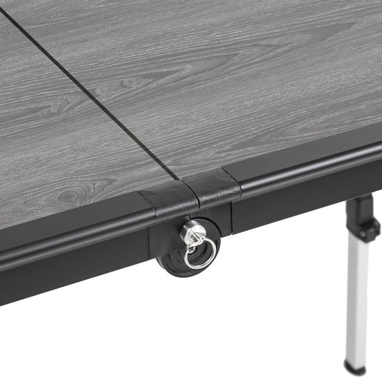 Brunner Dinemic Elùtop - Campingtafel 124 x 70 x 56/85 cm - Aluminium frame - Honingraat tafelblad - Verstelbare poten en draagtas van Brunner — afbeelding 3