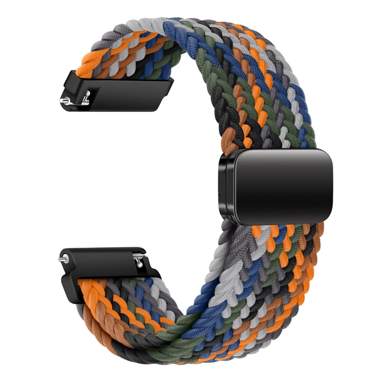 Nylon horlogebandje 20 mm - camouflage - verstelbare magnetische sluiting - comfortabele pasvorm - ShopVlot
