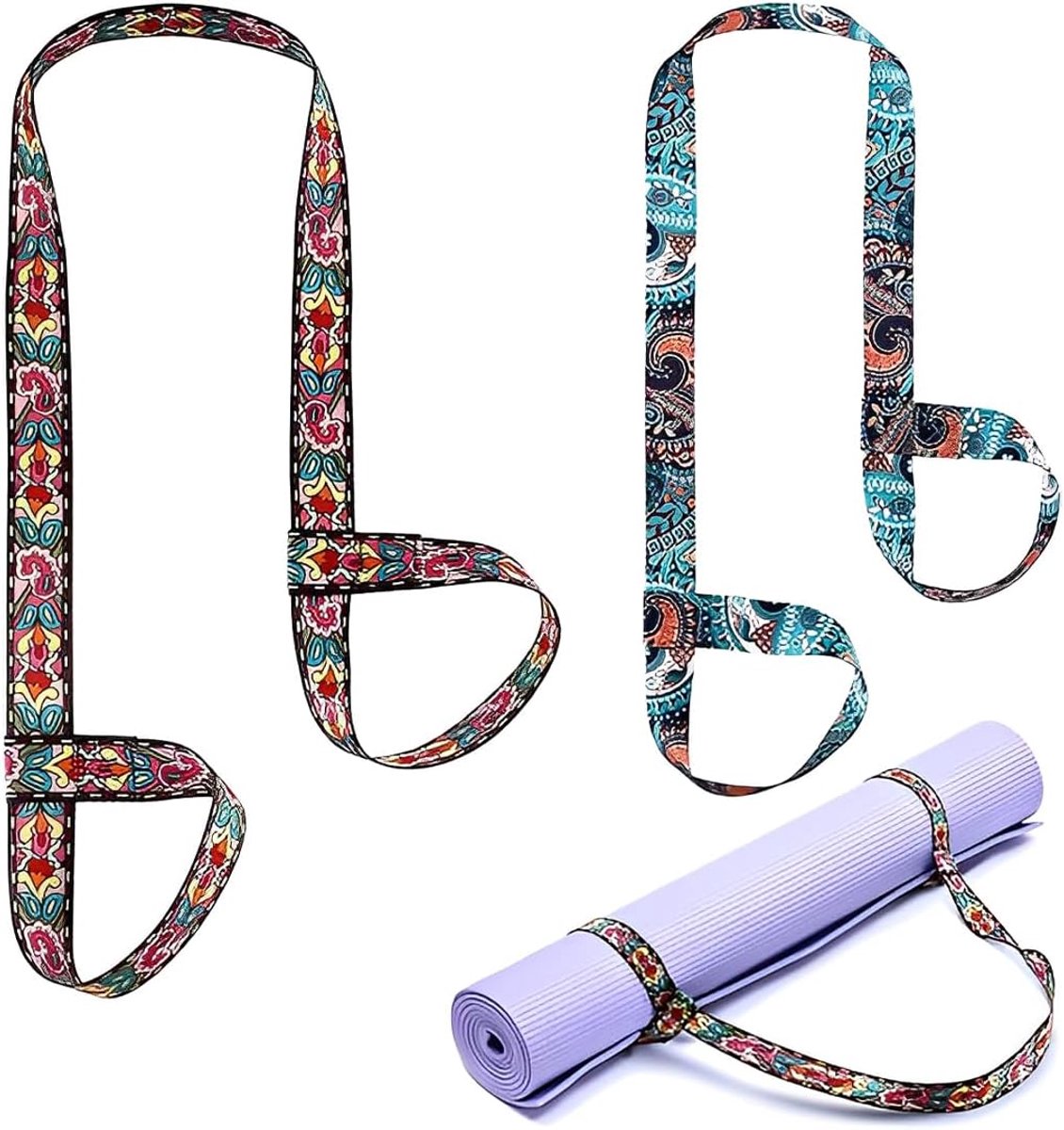 Riem voor yogamat - verstelbaar - draagriem - ideaal voor yoga en pilates - SnelShoppen
