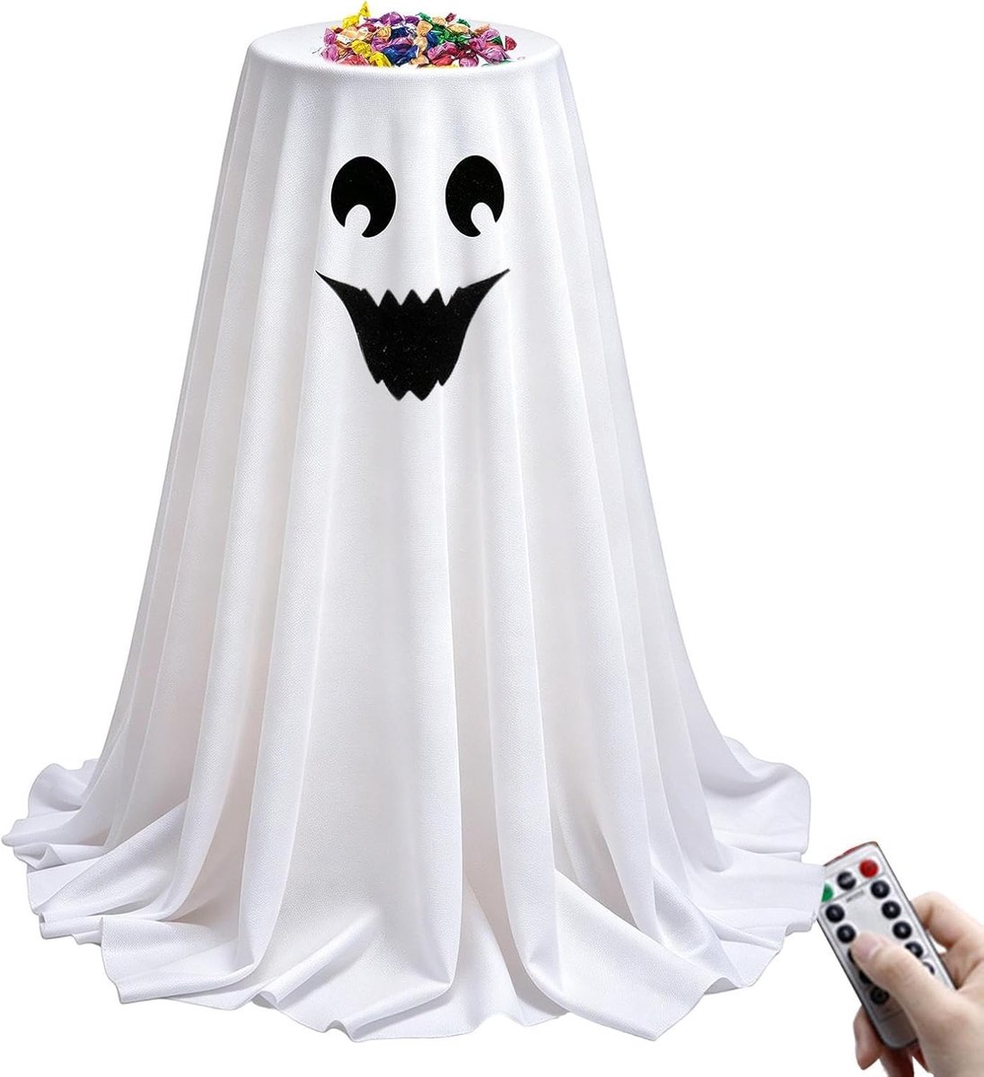 Snoepkom Met Afstandsbediening Schattige Trick or Treat Stand | Lichtgevende Snoepkom Halloween Voor Thuis, Feestje, Bijeenkomst, Voordeur, , Tuin en Erf, Cafe en Bar