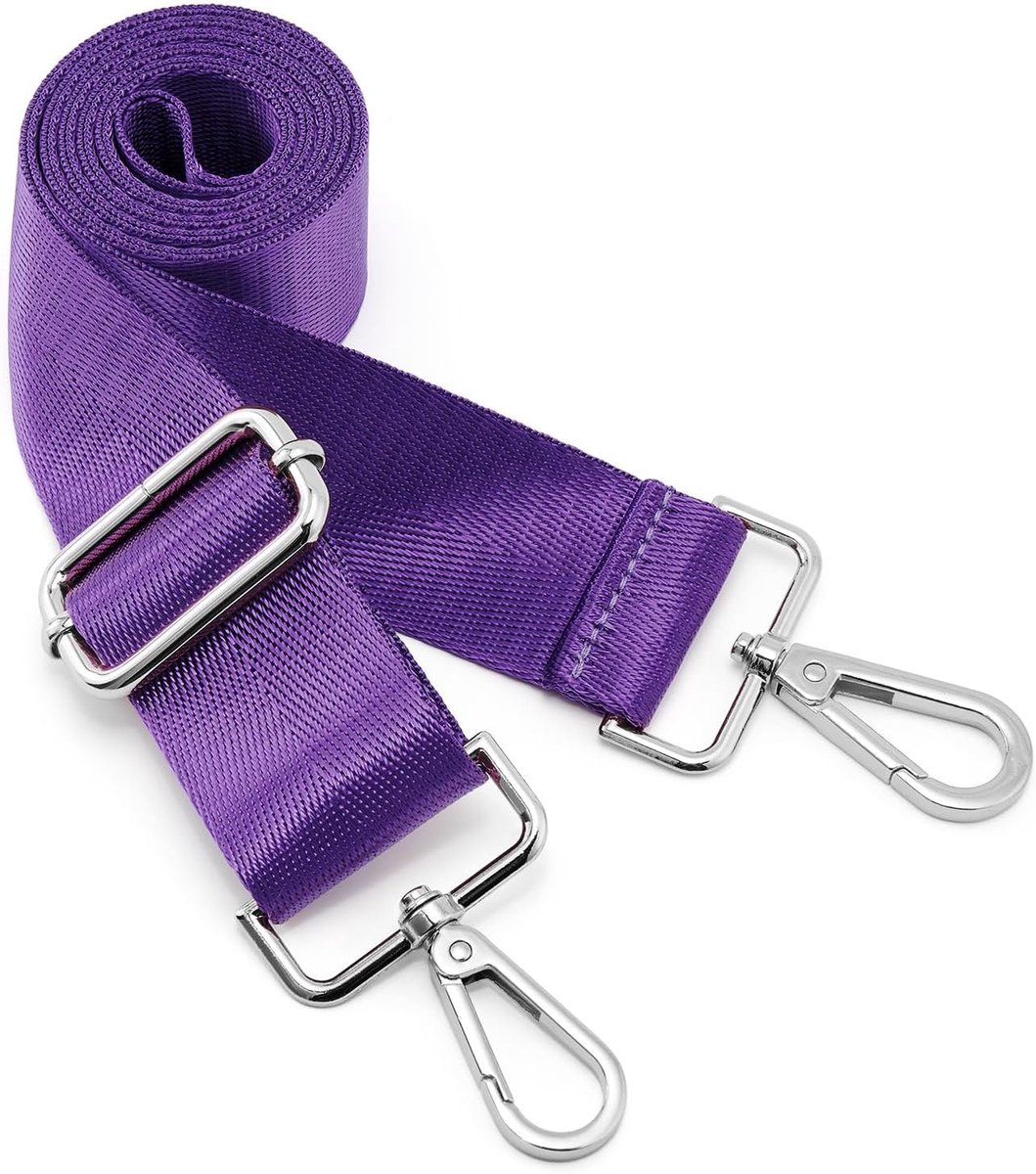 Schouderriem met gouden gespen, 3,8 cm/1,5 inch breed, verstelbaar, vervangende tassenriem (S-Color12)