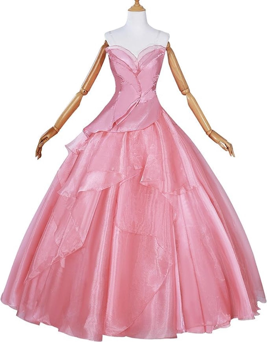 Costumes Glinda Wicked Kostuum voor dames, Wicked Cosplay, Halloween, carnaval, outfits, volwassenen, roze, L