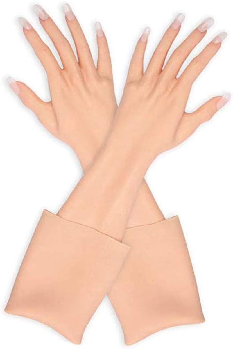 Vrouwelijke Hand Levenslange Hand van Siliconen Hand voor het tonen van Sieraden Grappen Halloween Props Niet-Vinyl Niet TPE Materiaal