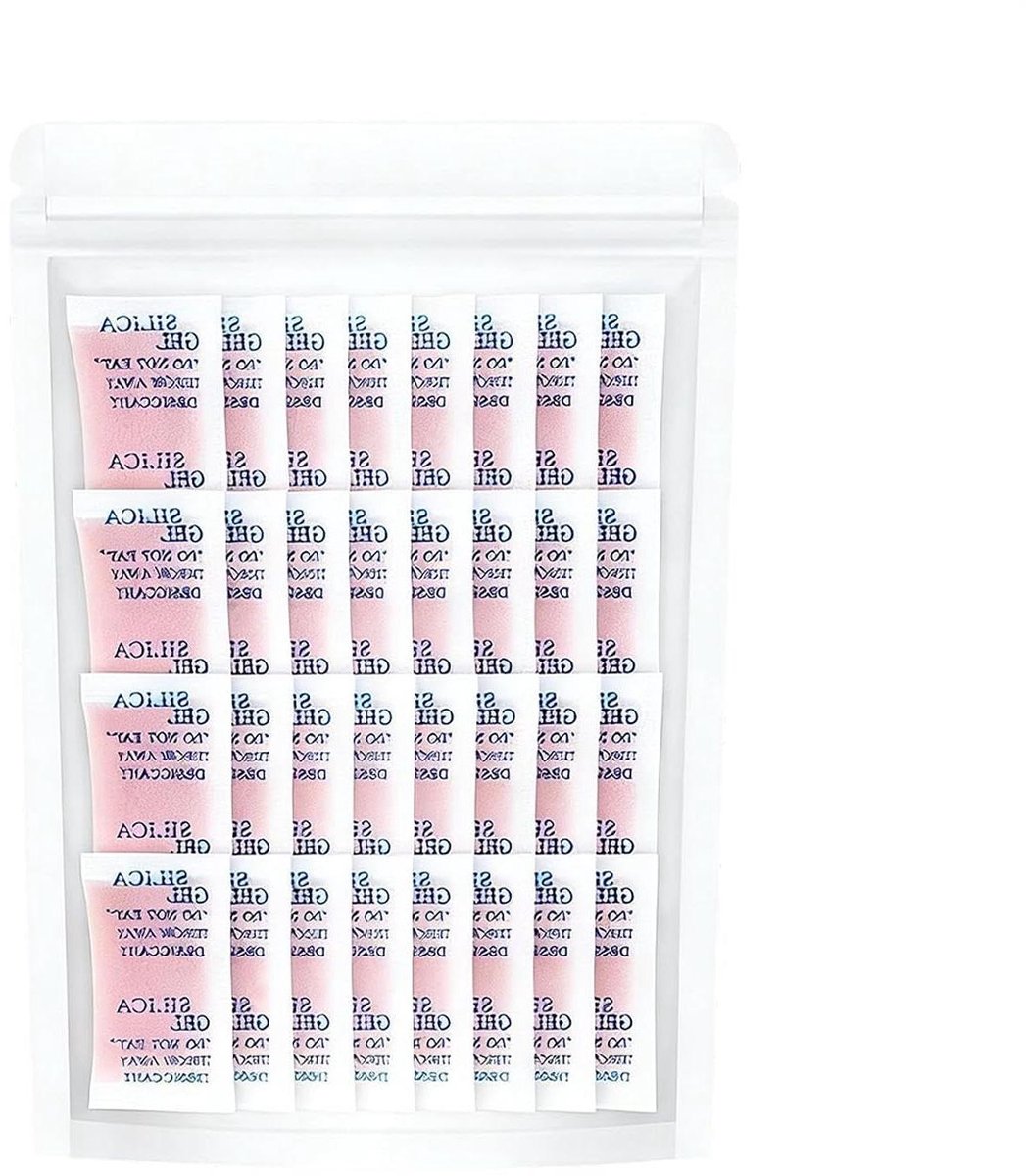 Silica Gel Droogzakjes - Vochtverdrijver Pakketten - Apparatuur Beschermen - Kleur Veranderend - 5 Stuks - Oranje