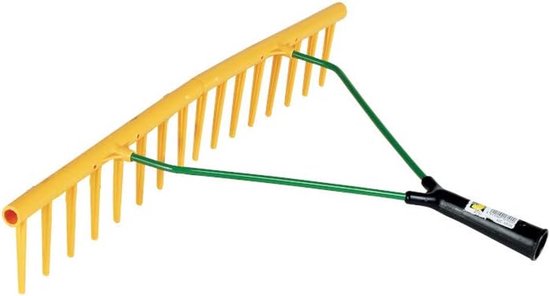 - Plastic hark (polypropyleen 16 tanden handvat houder ø 27 mm zonder steel voor hooi/gras/blad) — afbeelding 4