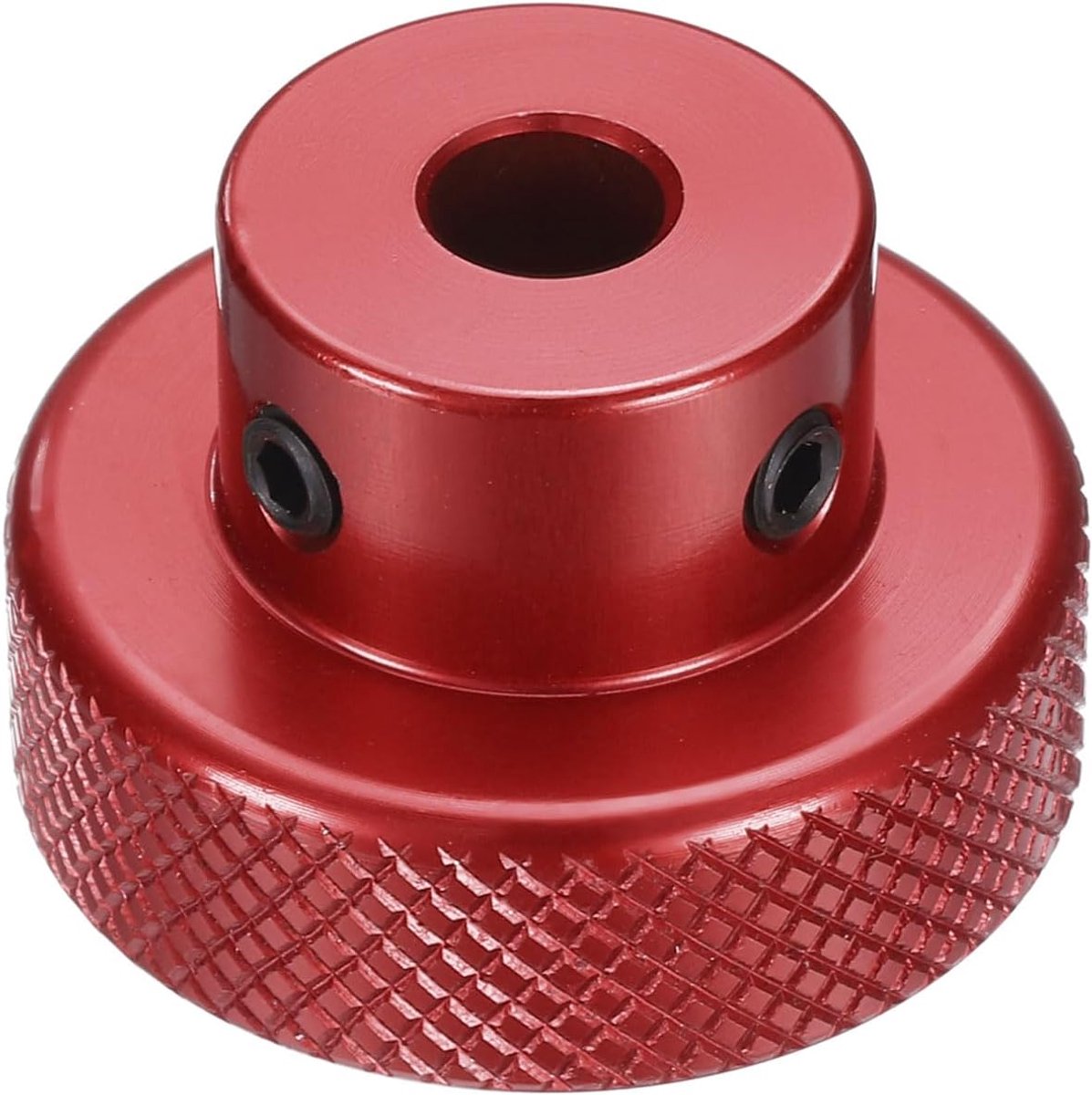 Aluminiumlegering handwiel 30 mm OD 7 mm boring aluminium freesmachine handvat machieedschap handwiel met moersleutel en 2 stuks schroeven, rood