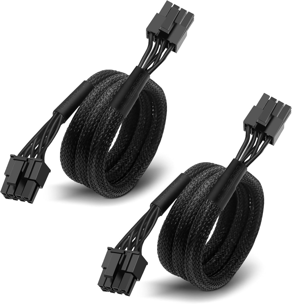 2 stuks PCIE-kabels voor Corsair & Thermaltake & Rosewill Photon, PSU 8-pins stekker naar PCIe 8-pins (6+2) stekker, voedingskabel voor ARESGAME modulaire voeding