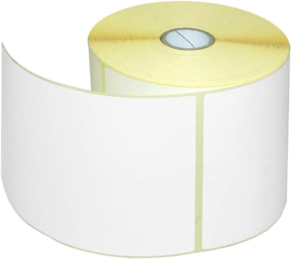 1 rol thermische etiketten 100 x 150 mm kern 40 mm etiketrol 500 stuks zelfklevend zonder voorbedrukking verzendetiketten bedrukte geperforeerd zonder lint