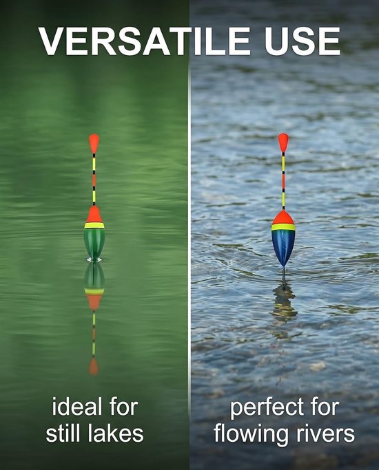 Foreldrijver 10 stuks (0,6 g-4,5 g) - hoge gevoeligheid - ovale vorm - snelle detectie in zoet water - ShopVlot — afbeelding 3