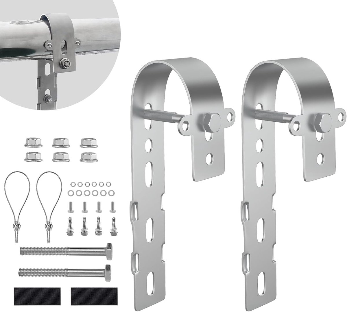 Solar panel houder 2pcs - verstelbaar - voor balkon - eenvoudig te monteren - ShopVlot