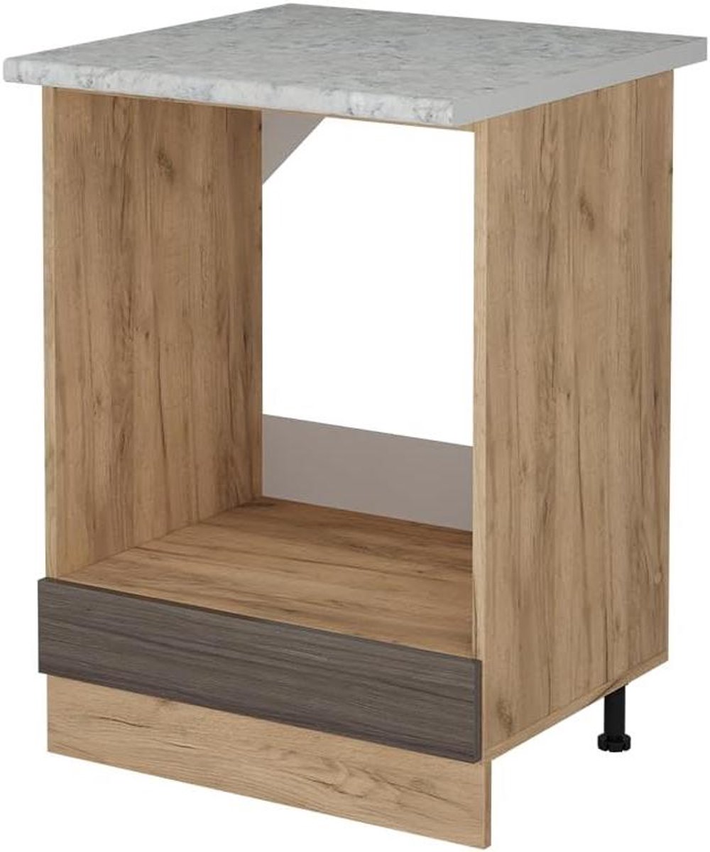 Ovenombouwkast - Inbouwunit Keuken - Keuken Organiseren - Perfect Geïntegreerd - 60 cm - Edel grijs