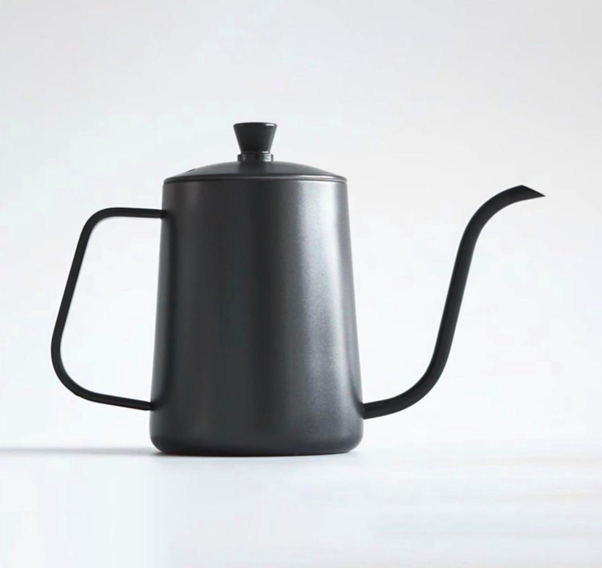 Koffiezetketel - Waterkoker Theeketel - Koffie Zetten - Precisie Gietuitloop - 600 ml - Zwart