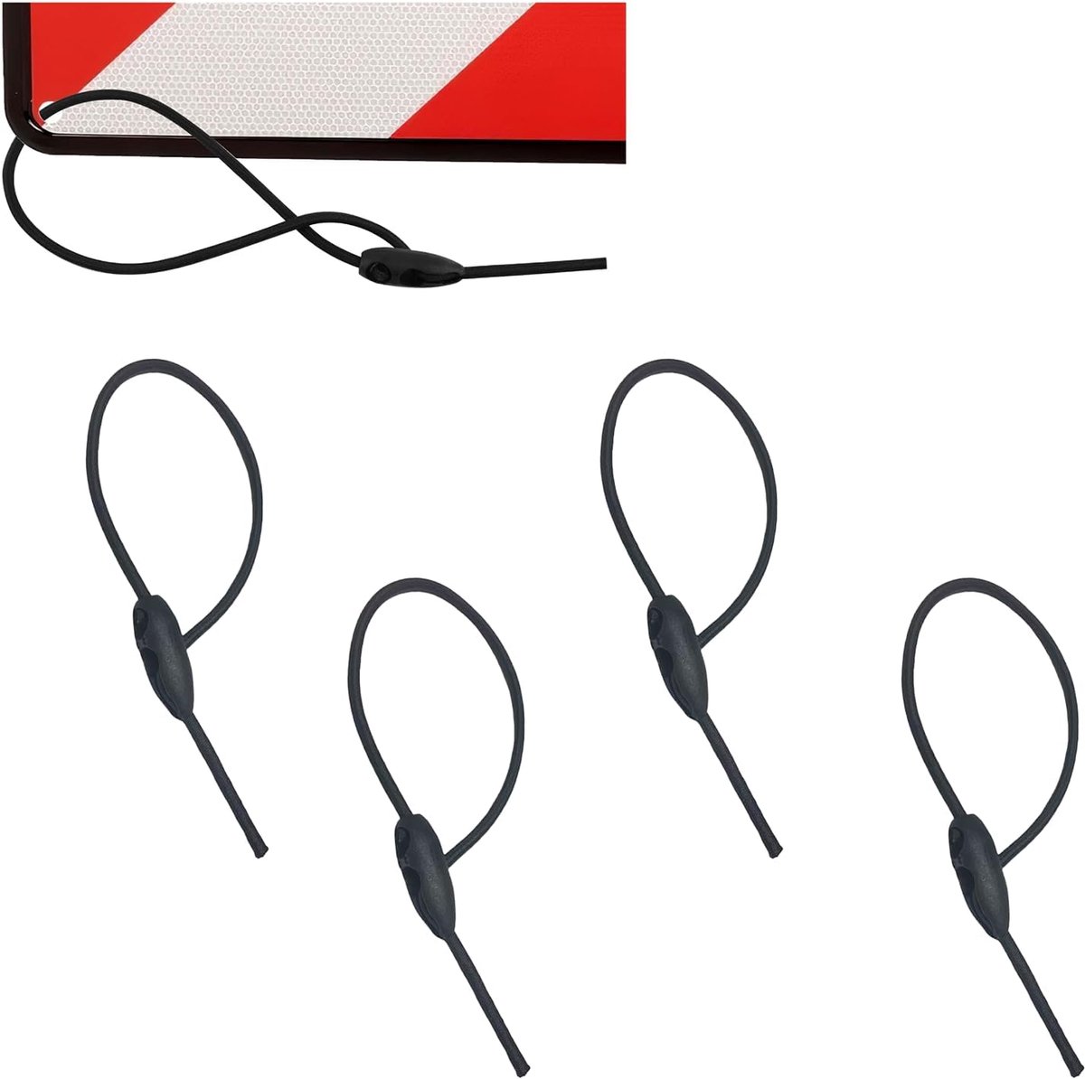 Elastic Tension Hooks 50cm - Verstelbare elastische spanbanden - Multifunctioneel voor camping - SnelShoppen