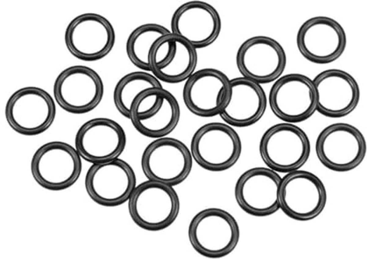 Verpakking van 25 nitrilrubberen O-ringen, buitendiameter 15 mm, binnendiameter 10 mm, breedte 2,5 mm, rubberen ringen, afstandhouders, O-ringen, afdichtingsset, metrische afdichting
