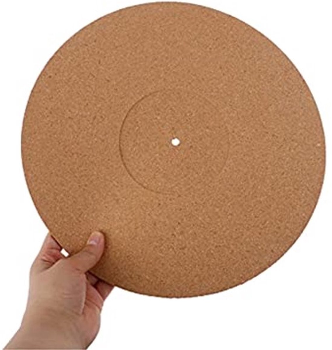 12 Inch Record Pad Antistatisch, Draaitafel Platen Mat voor LP 12 Inch Platen, Platenspeler Slipmat Platen Kurk Pad Antistatisch Anti-vibratie Mat Diameter 295 Mm