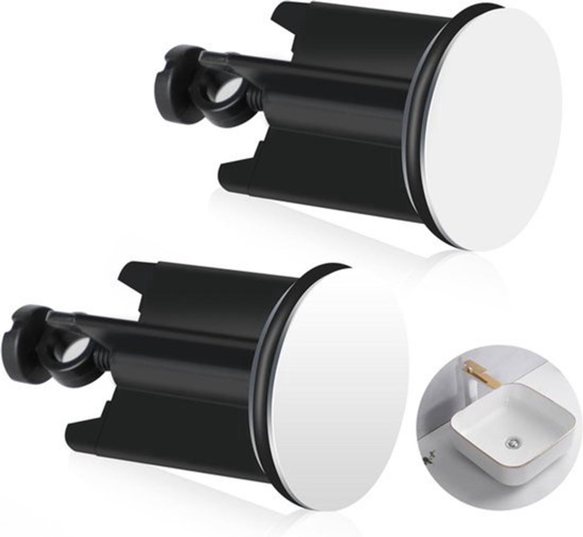 Pop-up gootsteenplug vervanging 40 mm - Verstelbare badkamerstekkers - Universele wastafel plug van plastic en messing - Voorkomt roest en sluit goed af - Ideaal voor badkamer gootstenen