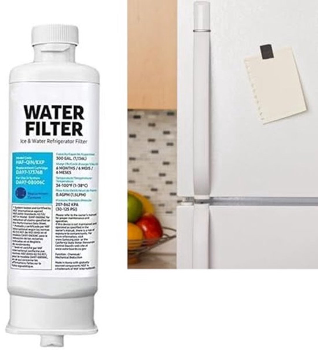 Koelkast Waterfilter, DA97 17376B ABS Lekvrije Vervangingsfilter, Universele Koelkast Waterfilter voor Thuis