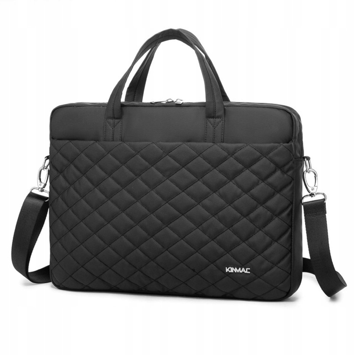 Kinmac Dames Laptoptas 13.3" 14.1" Gewatteerd Zwart