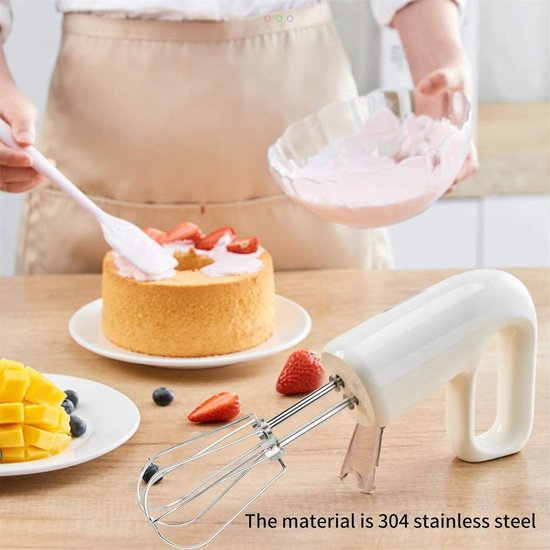 Mixer Opzetstuk - Eiklopper Garde - Bakken en Maken - Roestvrij Staal - 2 stuks - Zilver — afbeelding 2