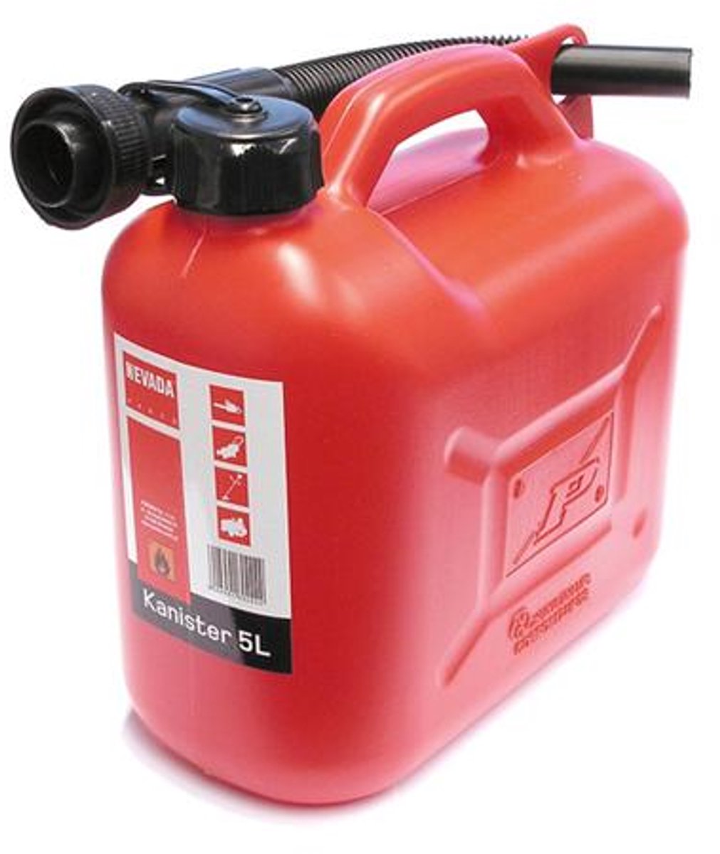 Carmotion Serie - Jerrycan - 5L - Met Lej - Rode Kleur