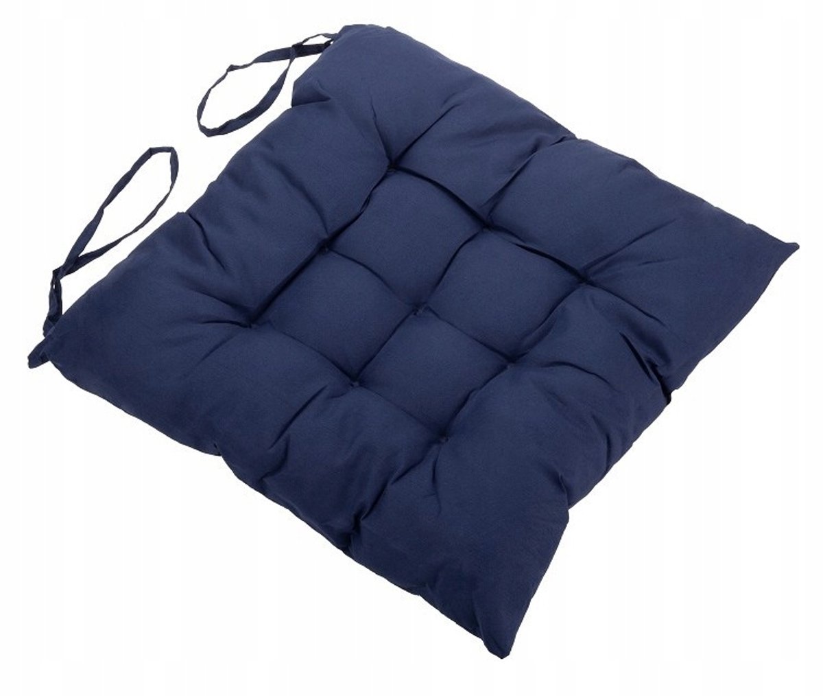 Galicja - Stoelkussen - 40x40 cm - Marineblauw - Polyester - Voor binnen en buiten