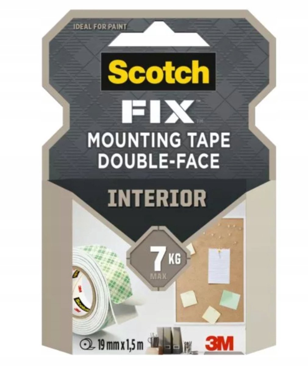 Scotch® montagetape, 40011950A, strong, 19 mm x 1.5 m