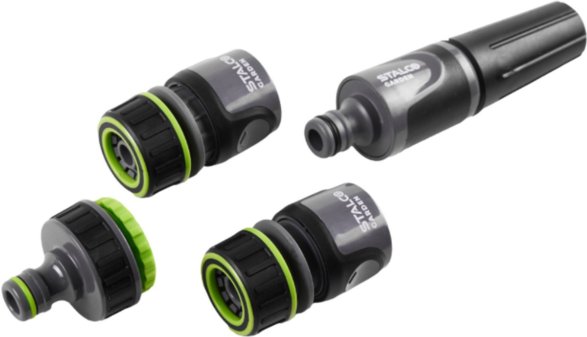 Stalco Garden EXP Serie - Tuinsproeiset - 1/2” UNI FIT - ABS en TPR - Weerstand tegen Schokken