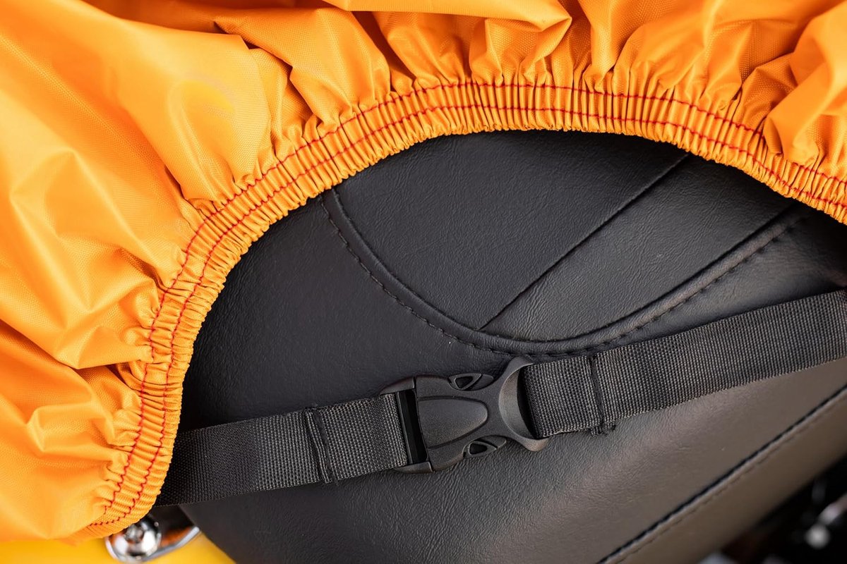 Waterdichte Motorhoes - 230*105*125CM - UV-bestendig Polyester - Oranje - 1 Stuk – foto 7