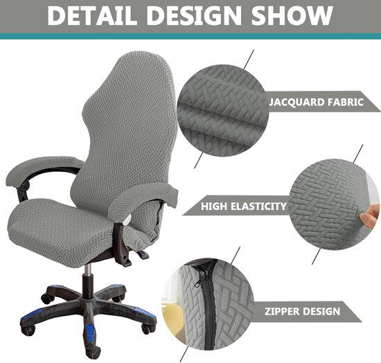 Gaming Stoelhoes - Stoel Beschermhoes - Gaming Setup - Elastisch Materiaal - 40-64cm Hoogte - Roze — afbeelding 5