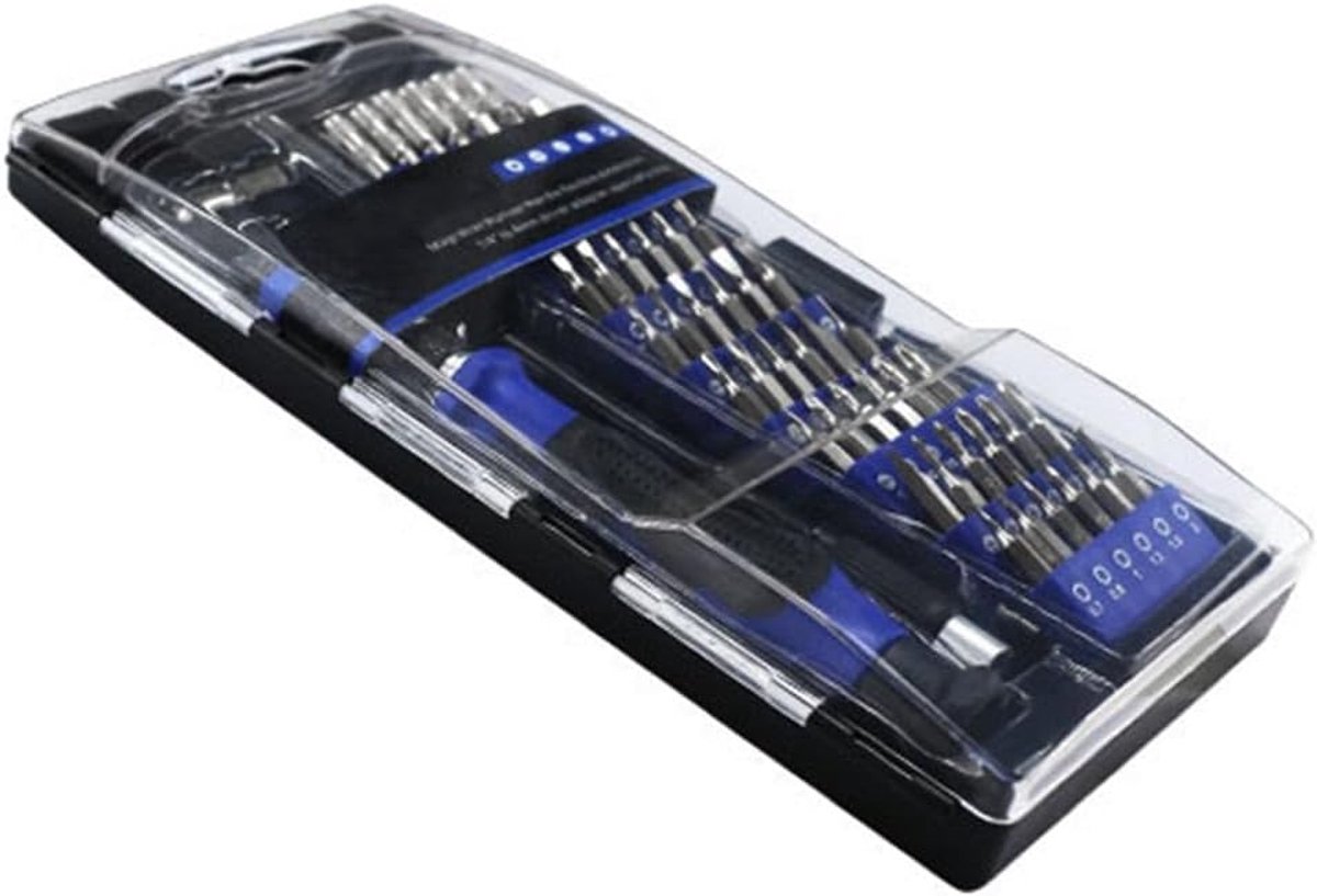 Schroevendraaierset - Reparatieset - Horloge Reparatie - Multifunctioneel gereedschap - 58 Delig - Zilver