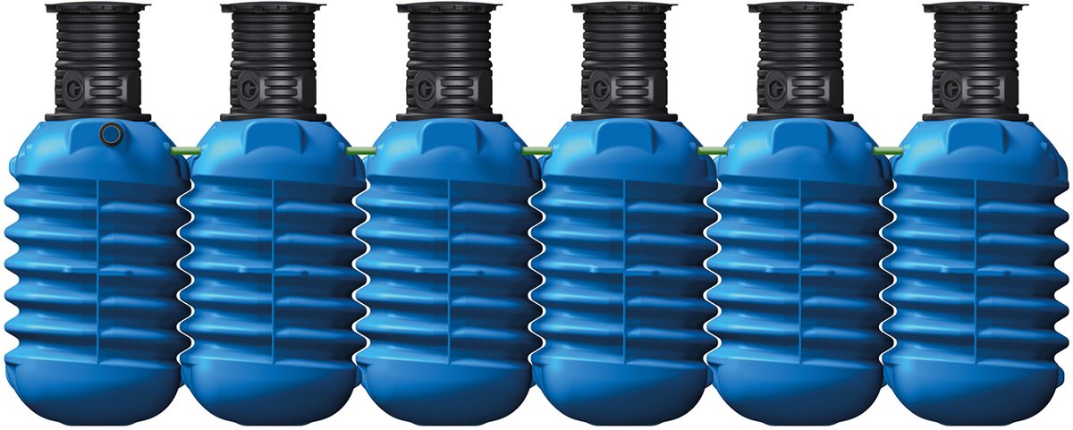 4rain MODULARIS ondergrondse regenwatertank 15000 L incl. schachtverlenging