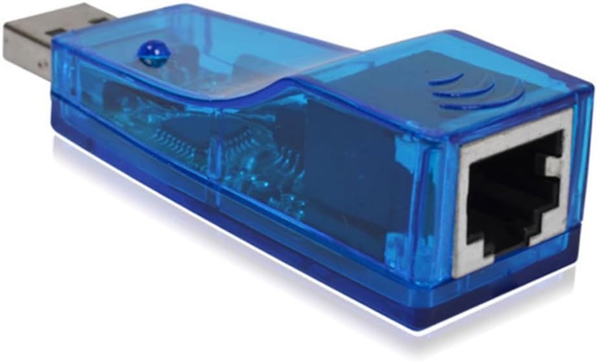 Netwerk Adapter - Ethernet USB - Internet Verbinding - Plug en Play - Compact Formaat - Zwart