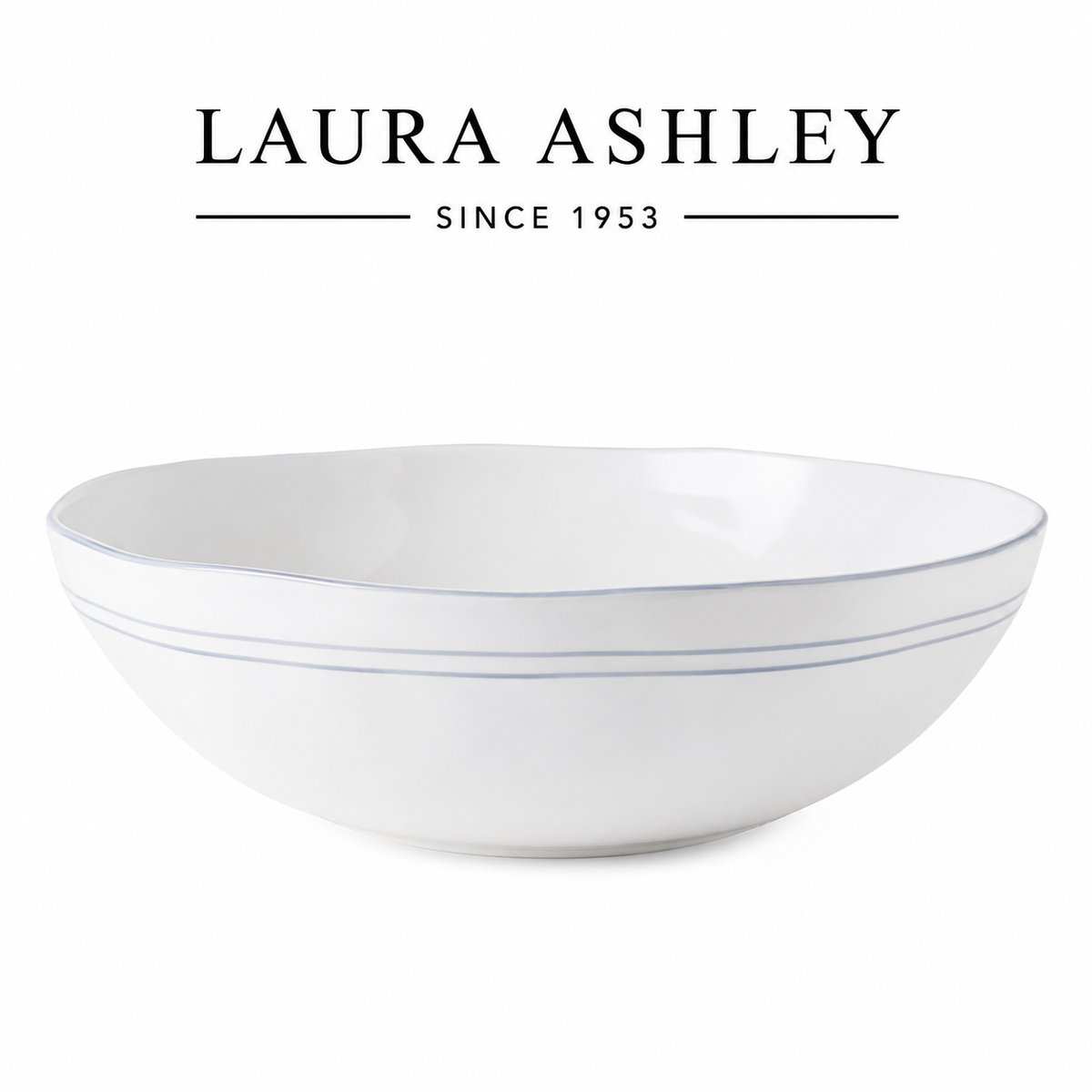 Laura Ashley Artisan Collectables Schaal - Serveerschaal - 26cm - Wit