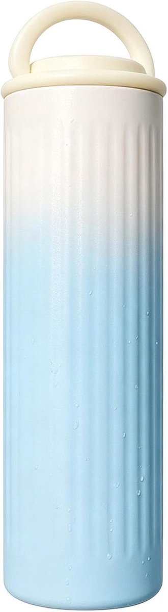 IJs Gel Pack - Flessenkoeler Isolatie - Buitenactiviteiten Koel Houden - Lekvrij Roestvrij Staal - 12 Uur Koude - Blauw