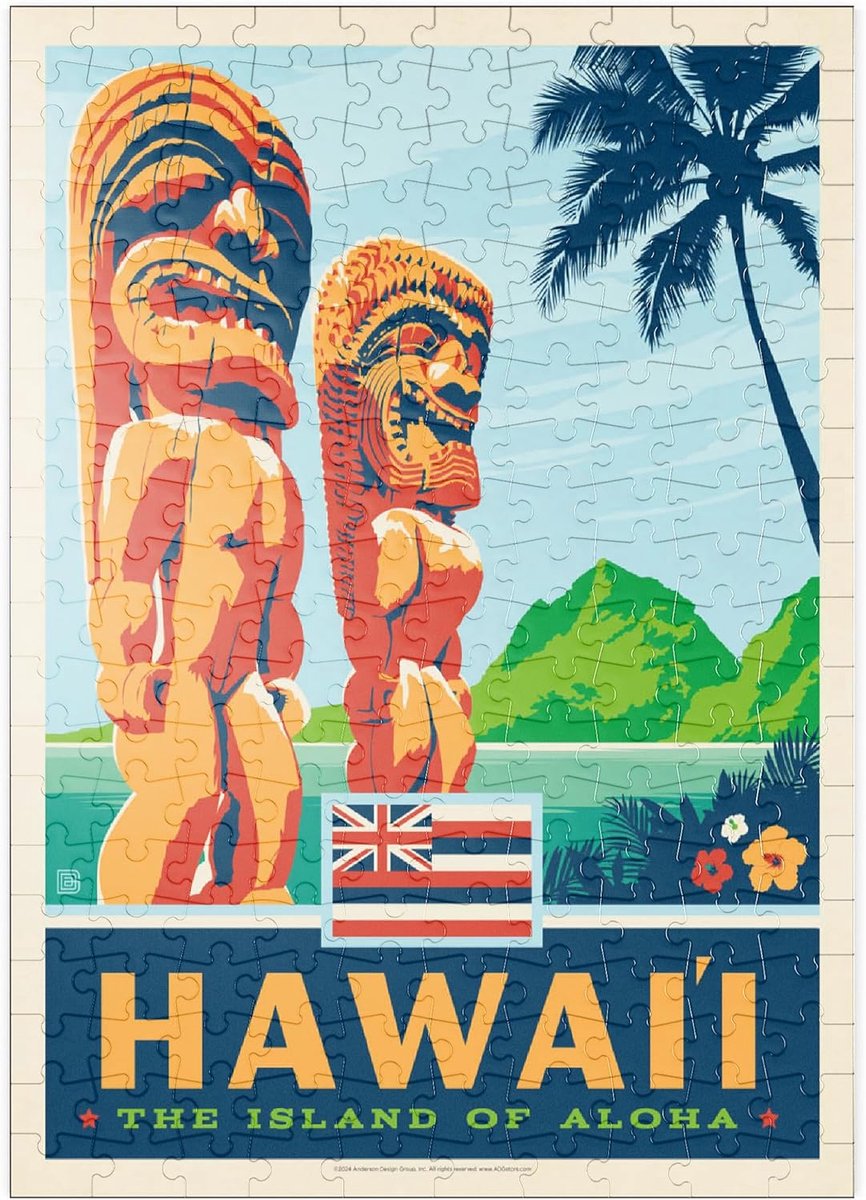Legpuzzel Hawaï - Puzzel Stukjes - Ontspanning Thuis - Hoogwaardig Karton - 48 x 34 cm - Meerkleurig